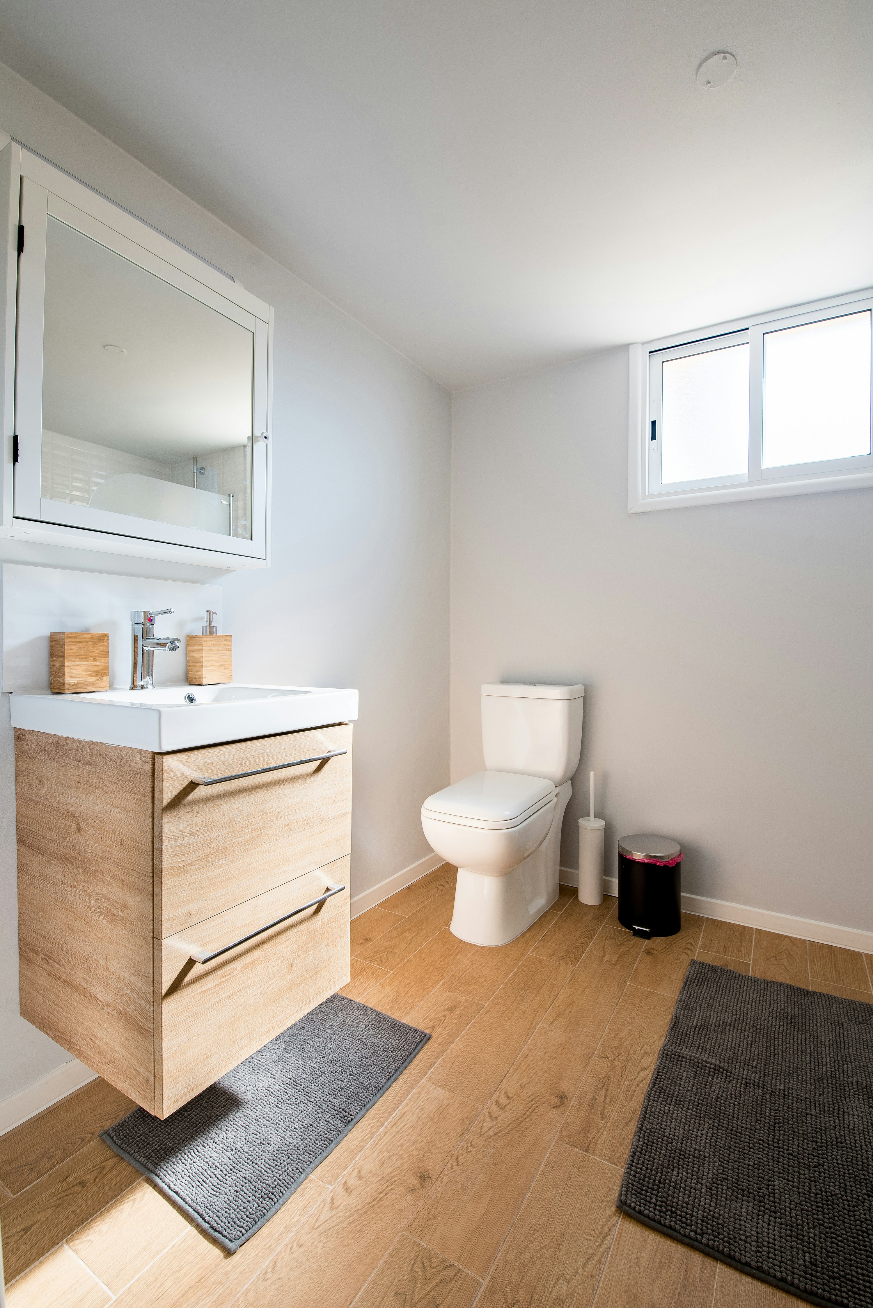Clean modern bathroom