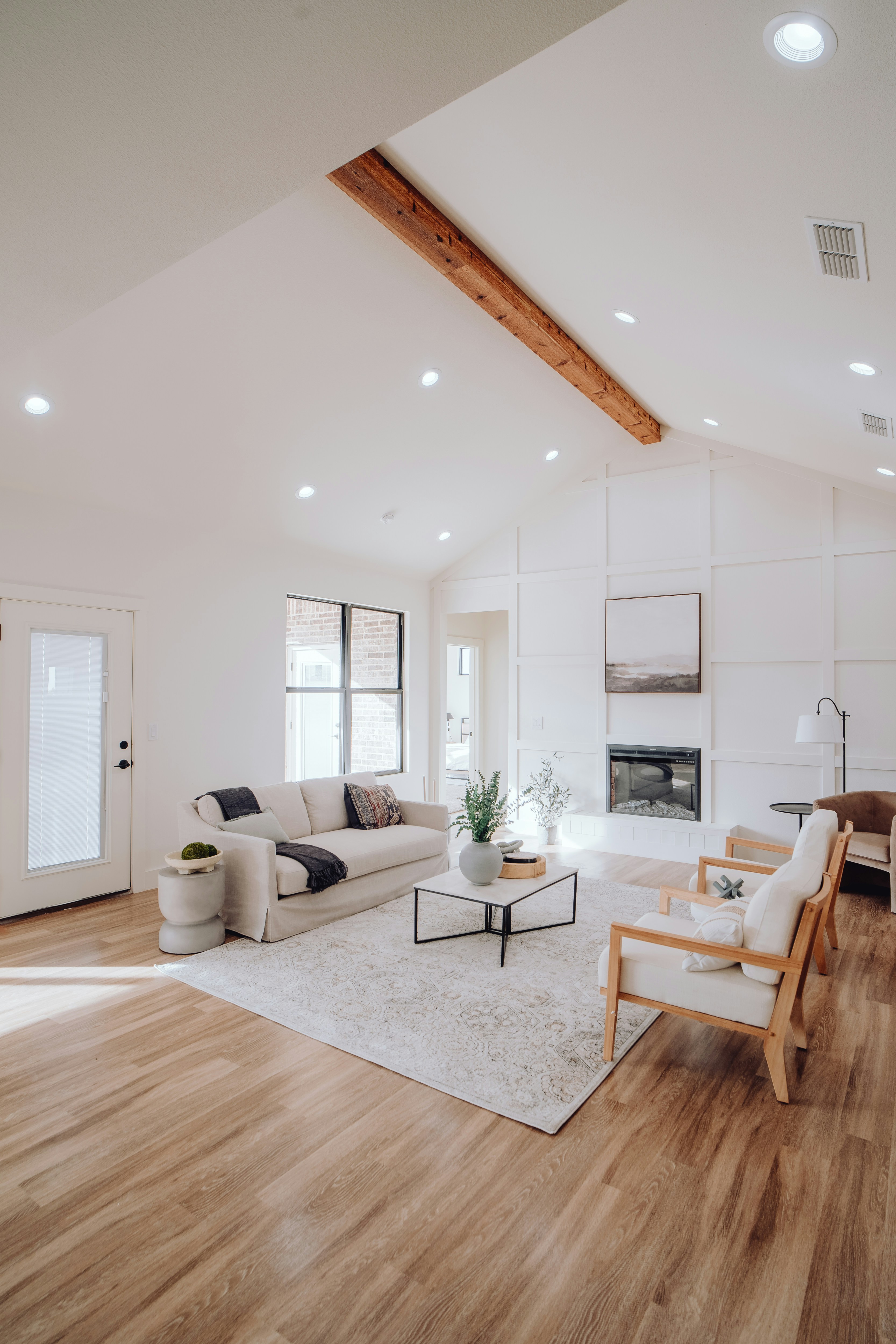 Clean bright living room
